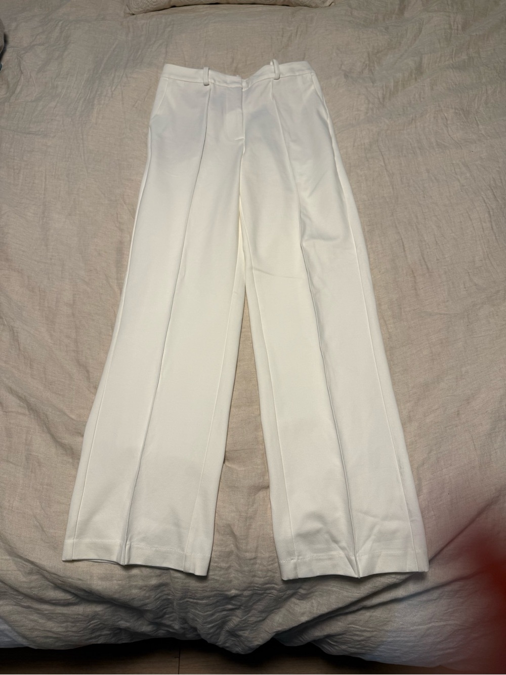 Josephine ivory Straight-Leg Trousers for Women